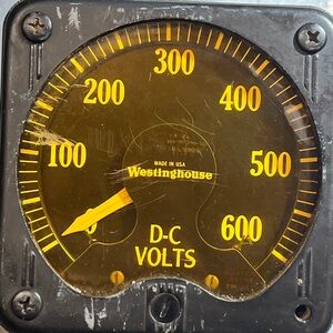Vintage Westinghouse KX-24 industrial voltmeter